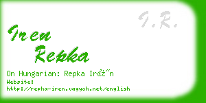 iren repka business card